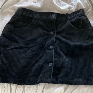 Black corduroy skirt